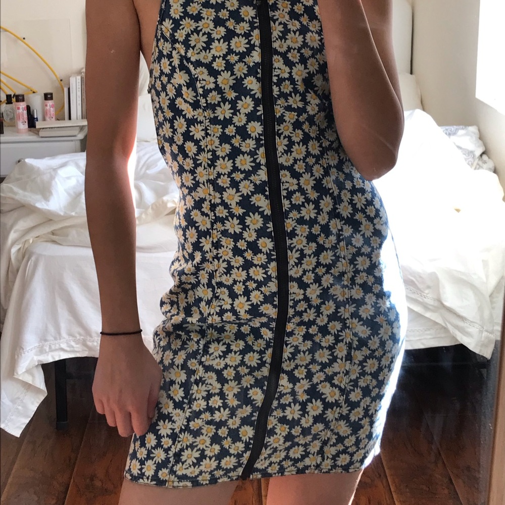 BNKR sunflower dress with strapped back